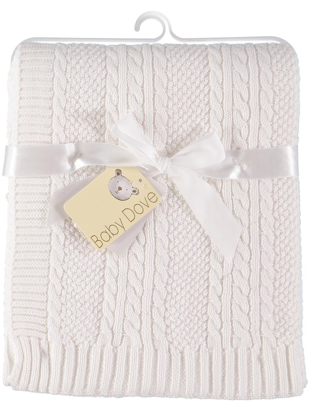 Baby Dove Cable Knit Blanket