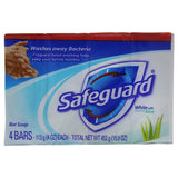 Safeguard Deodorant Soap, White, 16 Ounce, 4 pack