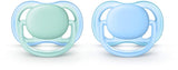 Philips Avent Ultra Air Pacifier, 0-6M, Blue/Green - 2 Pack