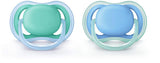 Philips Avent Ultra Air Pacifier, 6-18M, Blue/Green - 2 Pack