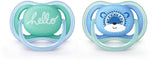 Philips Avent Ultra Air Pacifier, 6-18 months, Blue/Green - 2 Pack