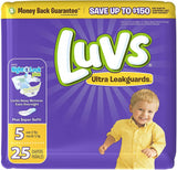 Luvs Ultra Leakguards, Size 5 Disposable Diaper, 25 Ct
