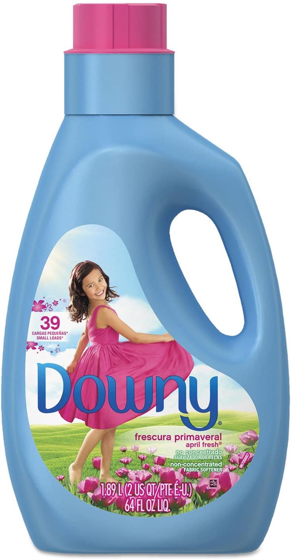 Downy Non Concentrated Liquid Fabric Softener with April Fresh Scent, 64 fl oz