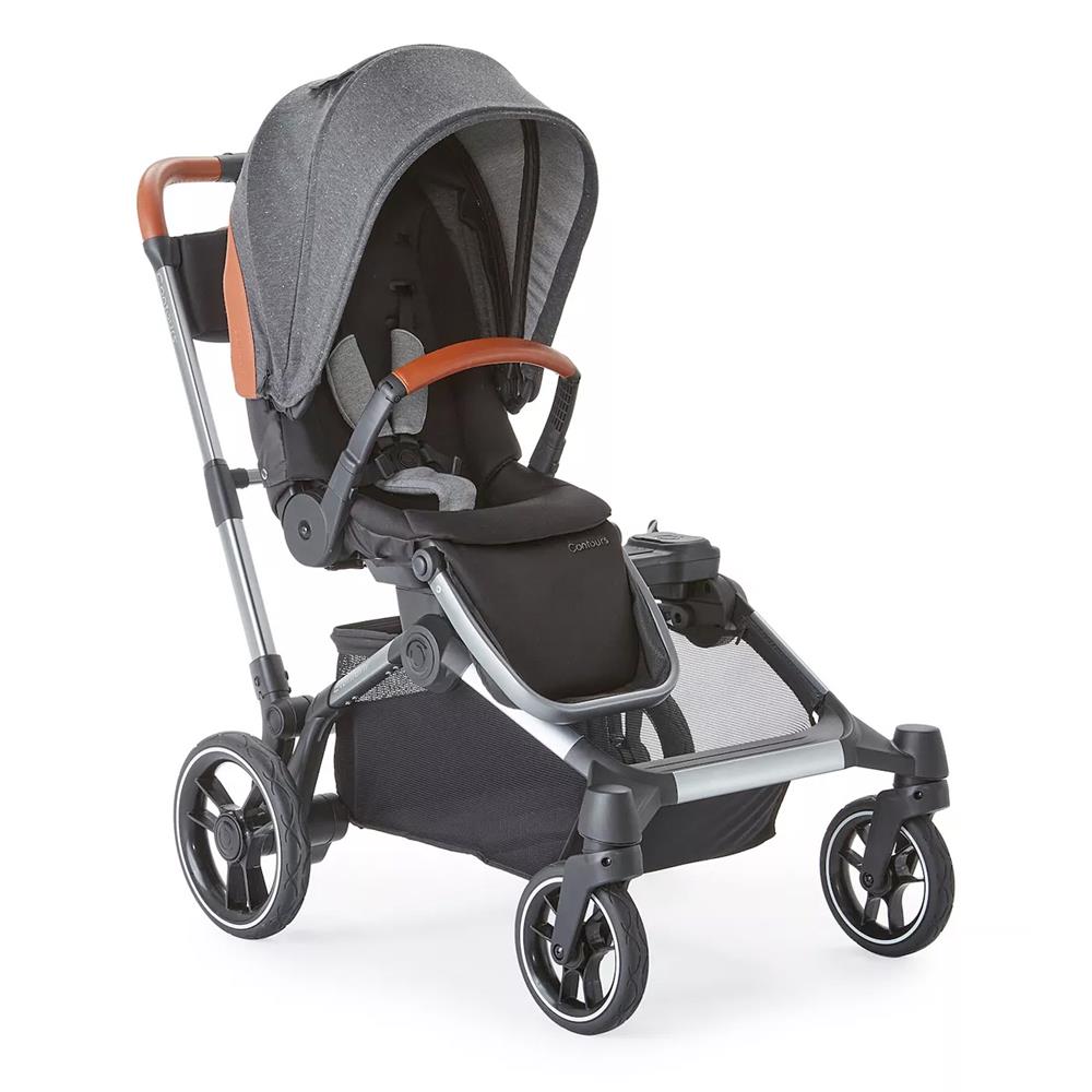 contours element side-by-side single-to-double stroller Contours Element Side-by-Side Single-to-Double Stroller, Storm Grey