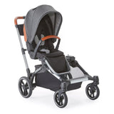 Contours Element Side-by-Side Single-to-Double Stroller, Storm Grey