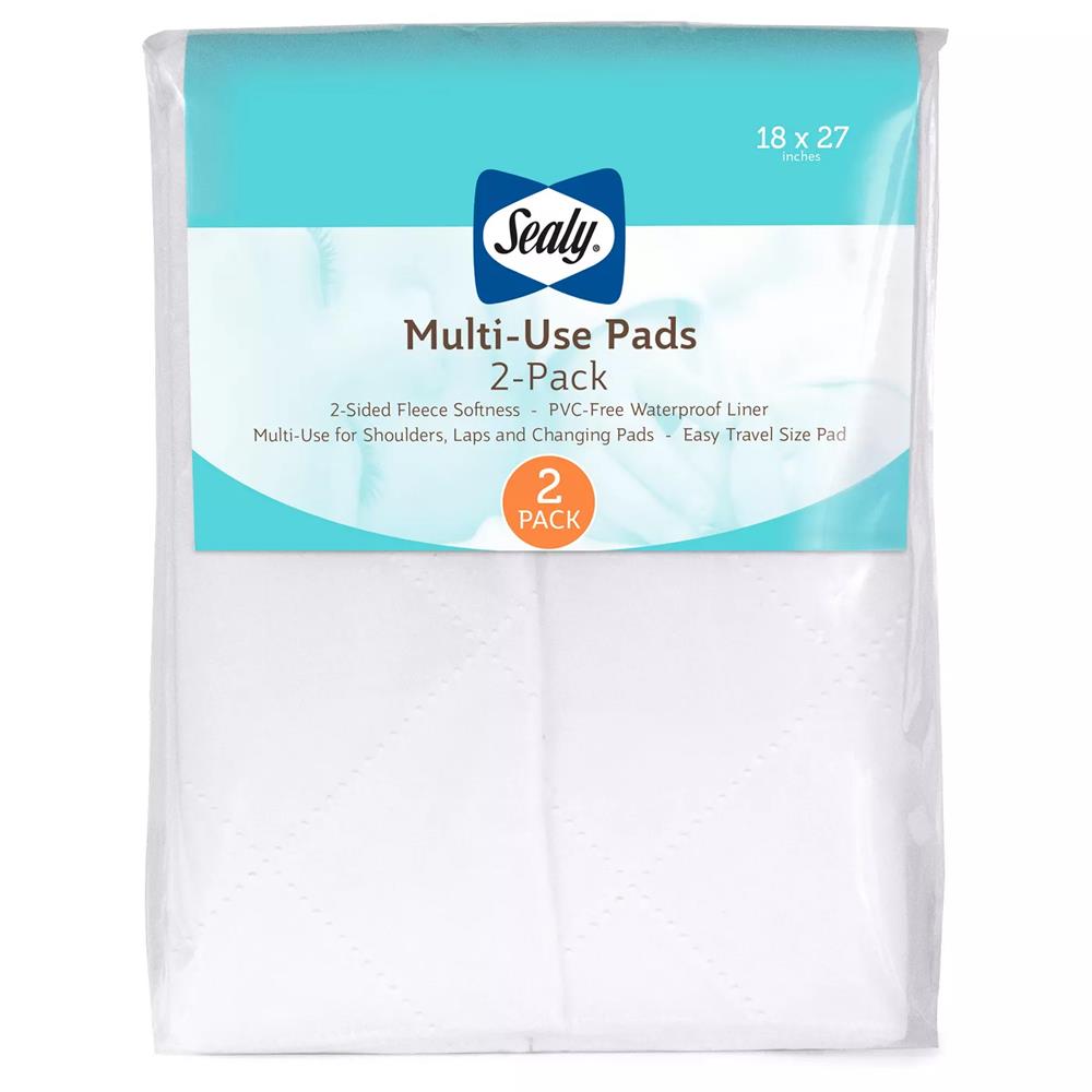 Sealy Multi-Use Waterproof Fleece Liner Pads: 2-Pack