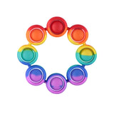 ThinkKool Toys Rainbow Round Fidget Bracelet