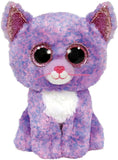 TY Cassidy Lavender Cat Beanie Boo