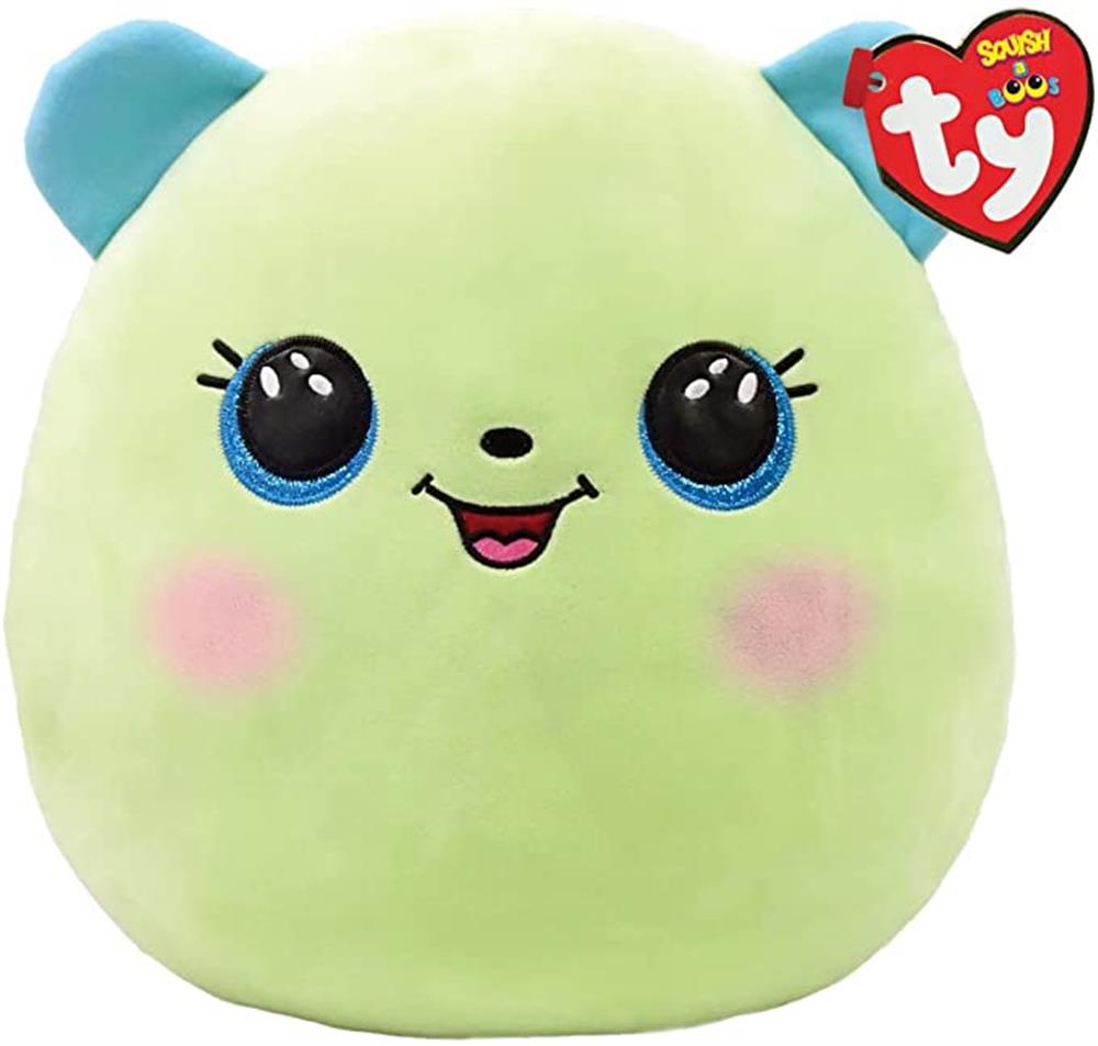 TY Clover Green Bear Large Squish-A-Boo