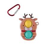 ThinkKool Toys Christmas Reindeer 2 Dimple Fidget KeyChain Toy