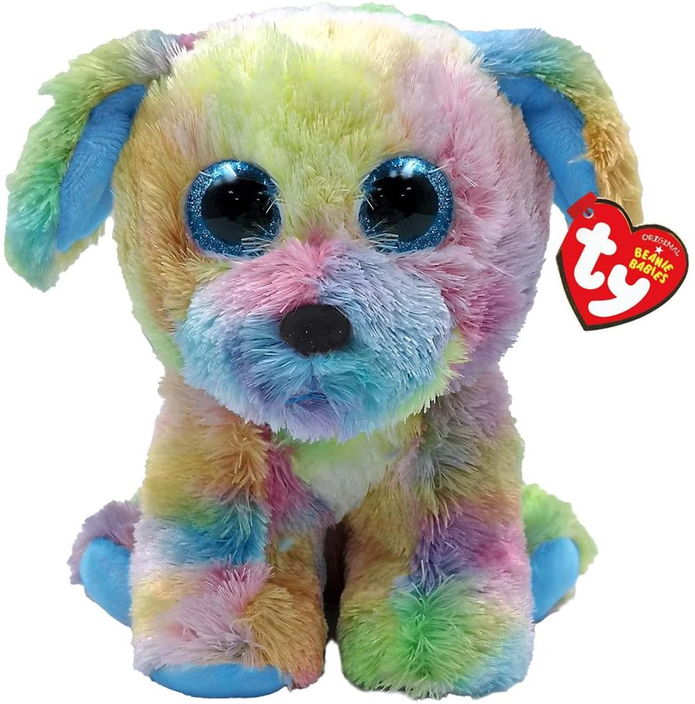 TY Max Multicolor Dog Beanie Baby