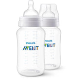 Philips Avent Anti-Colic Baby Bottles, 11oz, 2pk, Clear