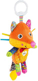 Lamaze Clip & Go Flannery The Fox Stuffed Animal with Stroller Clip for Sensory Play