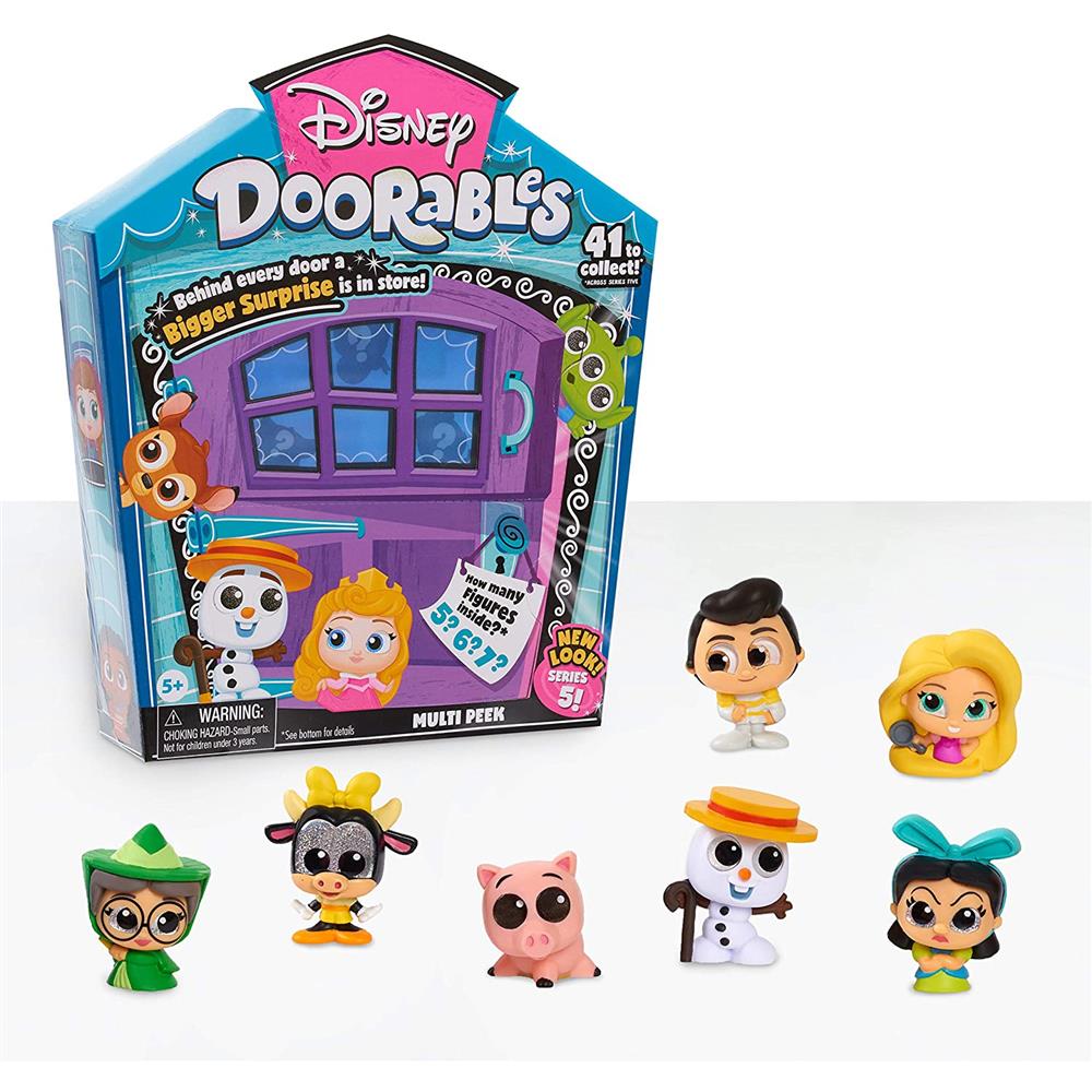 Disney Doorables Multi-Peek Pack Series 5, Collectible Mini Figures, Styles May Vary