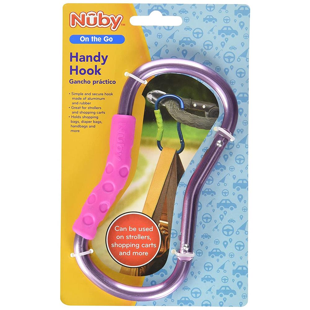 Nuby On The Go Handy Hook Clips, Colors May Vary