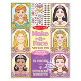 Melissa and Doug Make-a-Face Sticker Pad - Sparkling Princesses