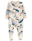 Carters Baby Dinosaur 2-Way Zip Cotton Sleep & Play