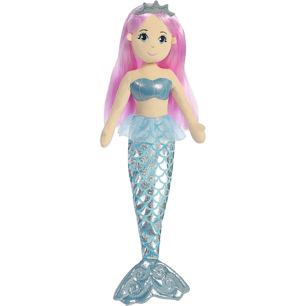 Aurora World Sea Sparkles Crystal Mermaid Plush, 18 inches
