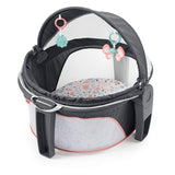 Fisher Price On-The-Go Baby Dome - Pink Pacific Pebble, Portable Infant Play Space, Multicolored