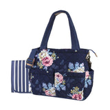 Baby Essentials Floral Quilted Diaper Bag Tote