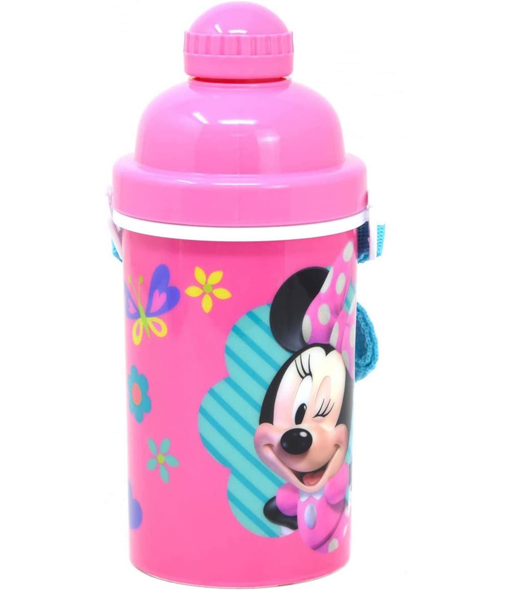 Zak Designs Minnie Mouse 12 Oz Canteen with Popup Lid and Strap