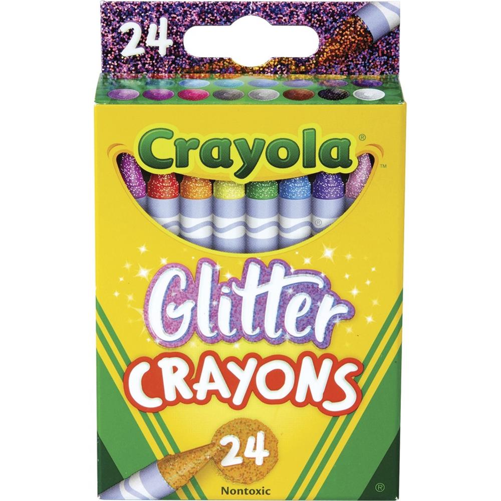 Kids Coloring Crayons, 24 Assorted Colors, 24/Pack