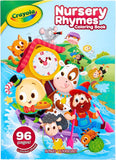 Crayola Nursery Rhymes Coloring Book with Stickers, 96 Coloring Pages