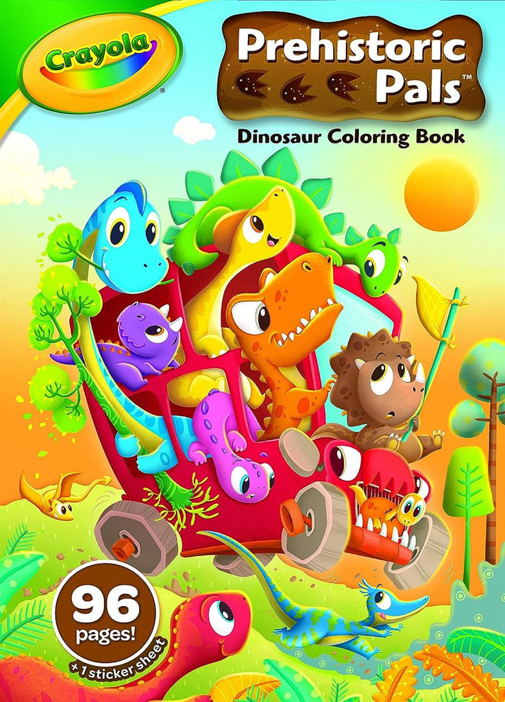 Crayola Dinosaur Coloring Book, 96 Coloring Pages S&D Kids