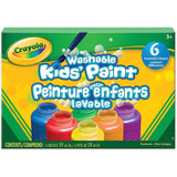 Crayola Washable Kids Paint, 6 Count, Kids At Home Activities, Painting Supplies, Gift, Assorted