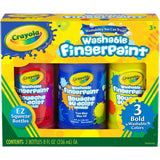 Crayola 8-Ounce Washable Fingerpaint-Primary (3 Count)