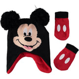 Disney Boys 12-24 Months Mickey Mouse Face Hat Mitten Set