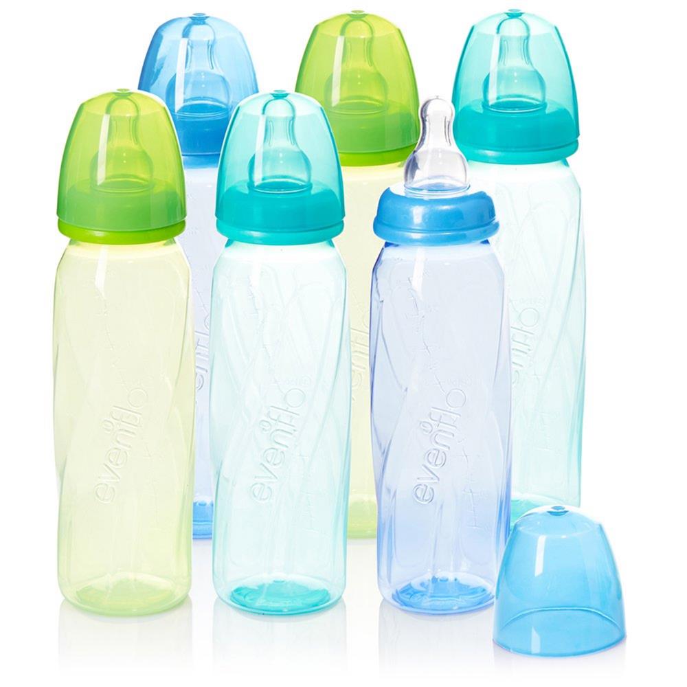 Evenflo Feeding Vented + BPA-Free Plastic Baby Bottles