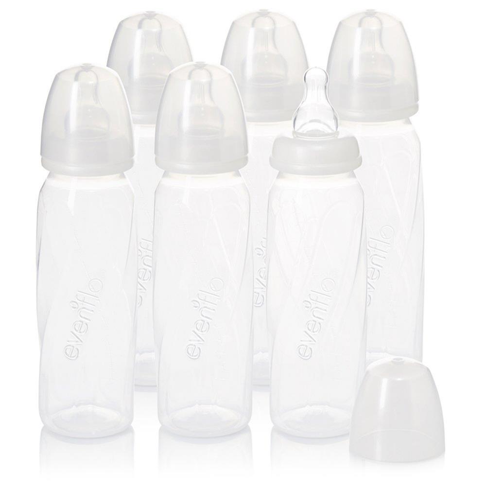 evenflo proflow Evenflo Feeding Premium Proflo Vented Plus, Clear, 8 Ounce (Pack of 6)