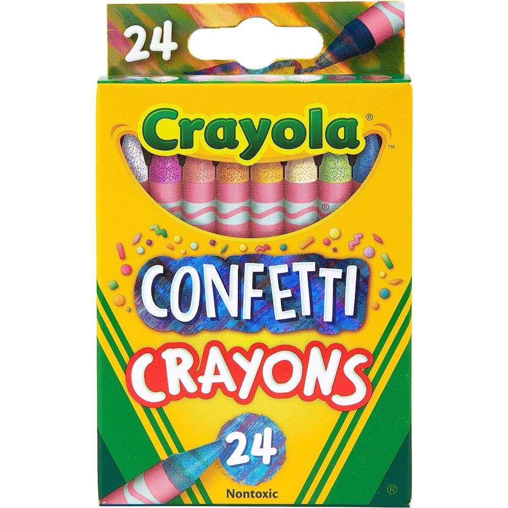 Crayola Confetti Crayons 24 Count