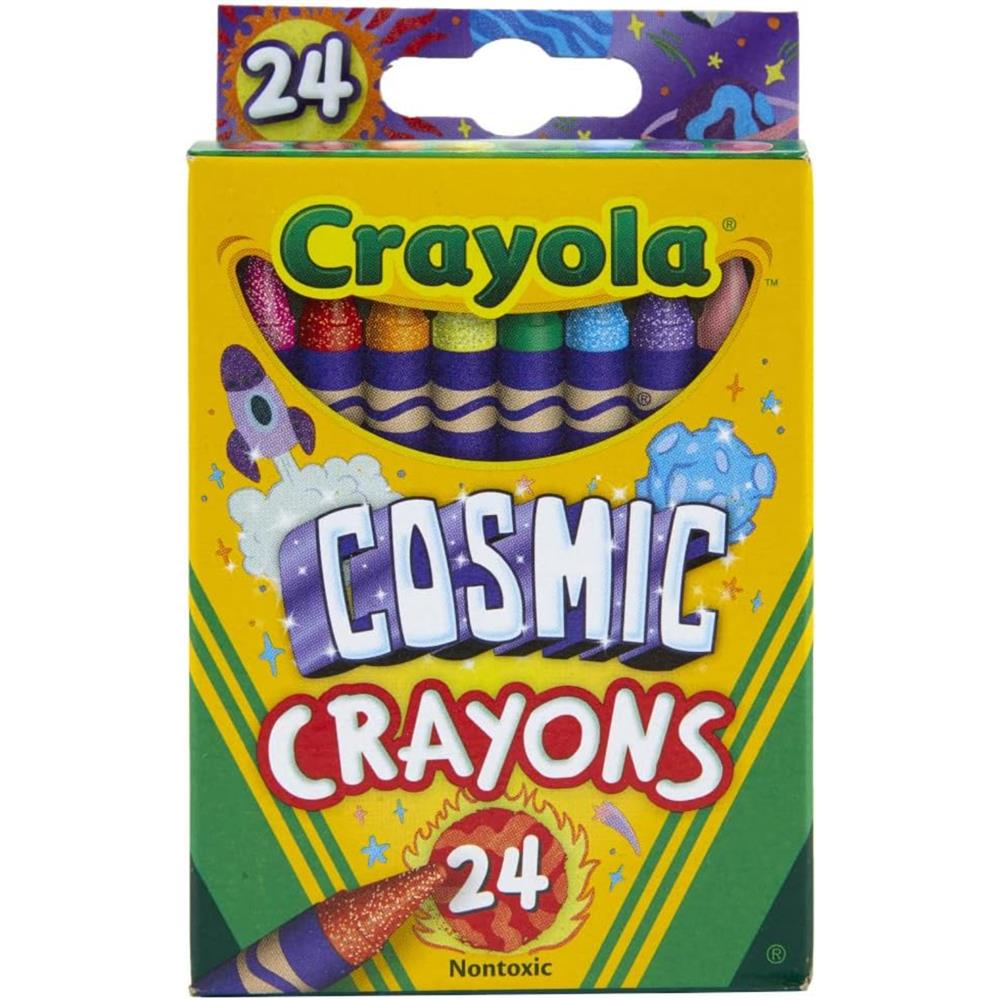 Crayola Glitter and Pearl Crayons, 8 Count Each