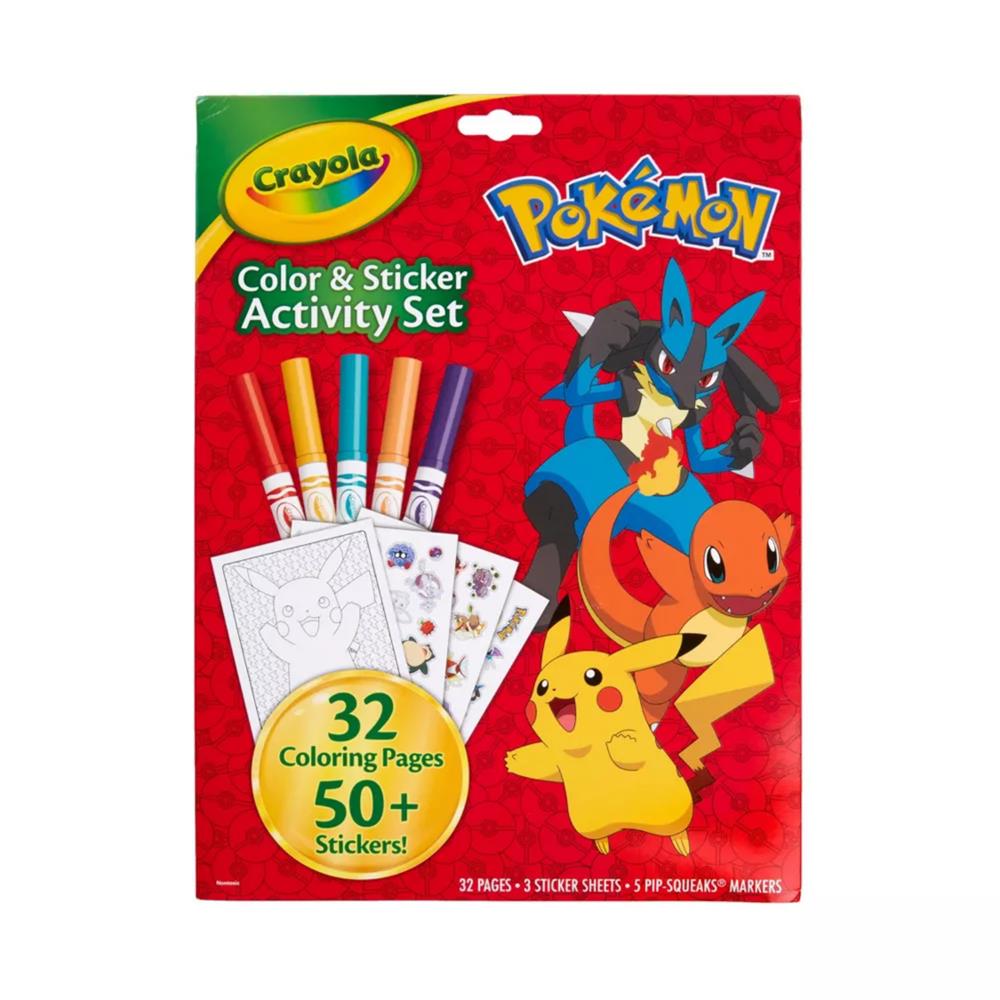 Crayola Pokemon Color & Sticker Activity Set – S&D Kids