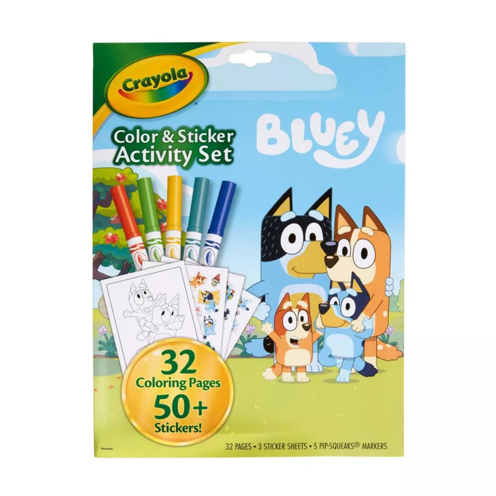 Crayola Bluey Color & Sticker Activity Set S&D Kids