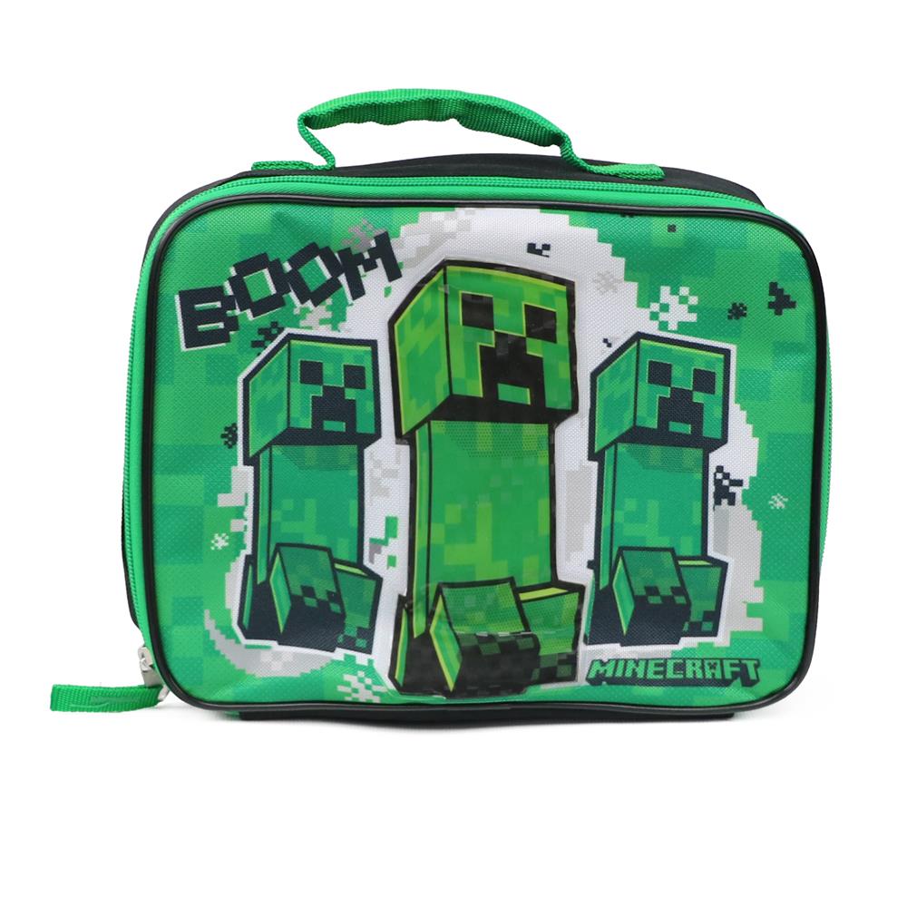 Bioworld Mojang Minecraft Insulated Zip Lunch Bag