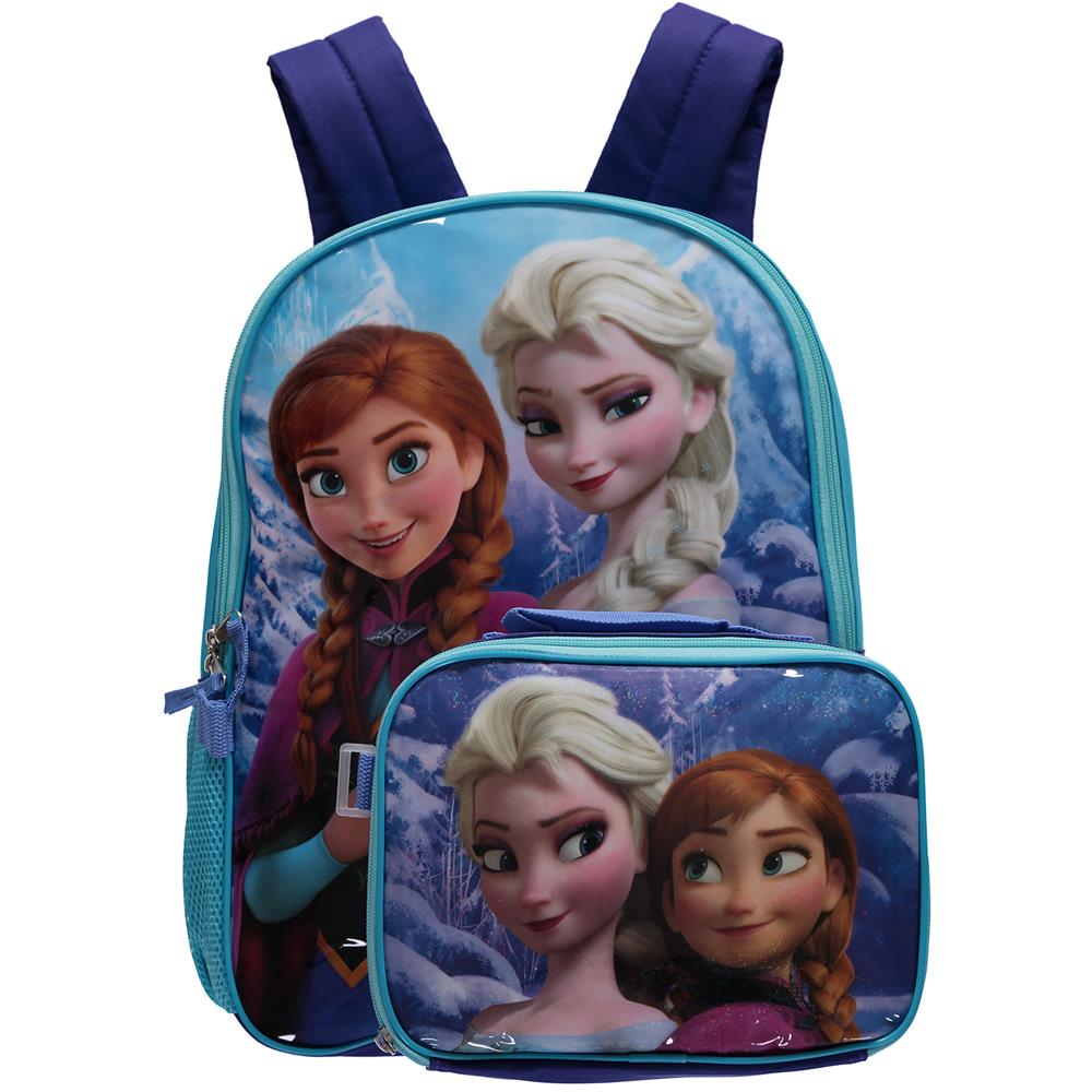 Bioworld Frozen Anna & Elsa Backpack & Lunchbag – S&D Kids