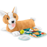 Fisher-Price Baby Tummy Time Toys, 3-in-1 Plush Puppy Wedge