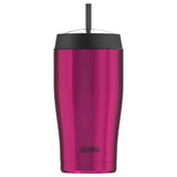 Thermos Stainless Steel Vacuum Insulated Cold Cup with Straw