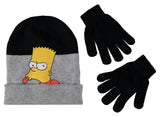 The Simpsons Boys 4-7 Simpsons Hat Glove Set