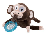 Nuby Natural Flex Cherry Pacifier with Snoozie Combo Set, Monkey