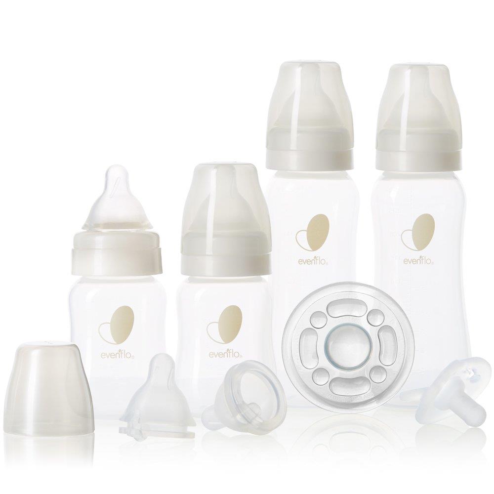 evenflo bottle set Evenflo Feeding Balance + Standard Neck Feeding & Soothing Gift Set