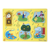 Melissa and Doug Sing-Along Nursery Rhymes Sound Puzzle - Yellow