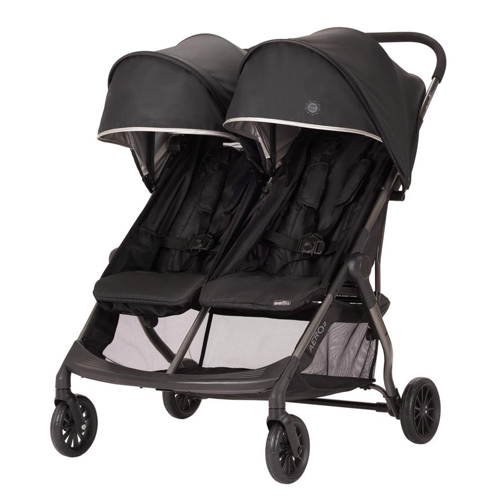 Evenflo Aero2 Ultra-Lightweight Double Stroller, Lark Black โ S&D Kids