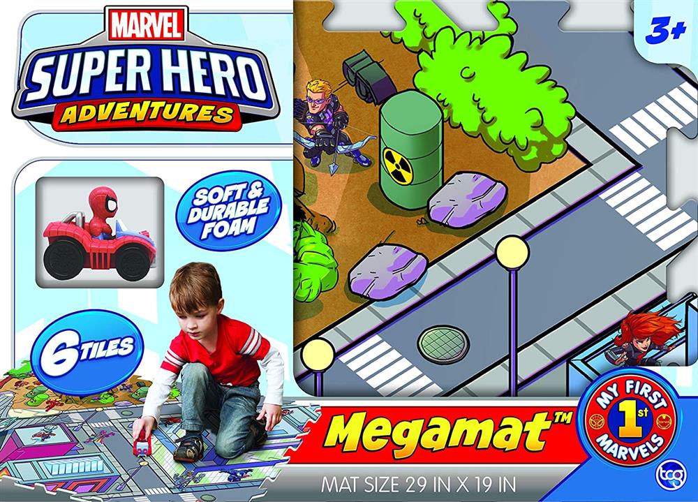 Marvel 6 Piece Superhero Tile Mega Playmat