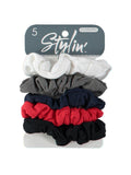 Stylin 5 Piece Knit Scrunchie