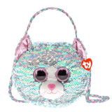 TY Whimsy Reversible Sequin Cat Purse