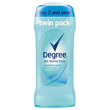 Degree Women Dry Protection Antiperspirant Deodorant, Shower Clean, 2.6 oz, Twin Pack
